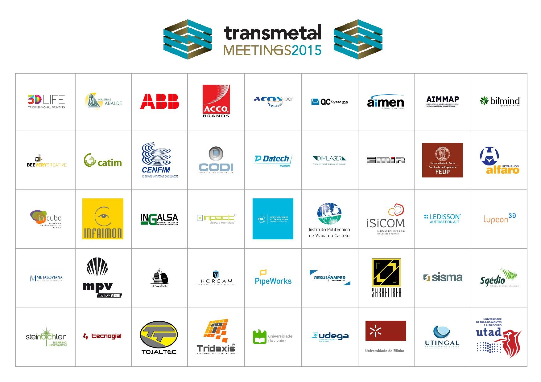 Transmetal Meetings 2015_Lista Empresas